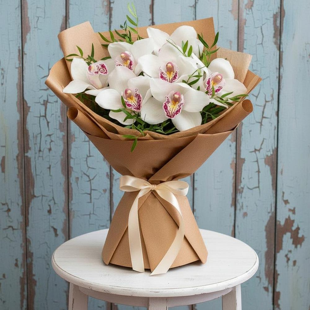 Букет цветов из: Орхидеи и Розы в Гофицком