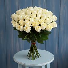 Букет 51 Белая роза Эдлесс Лав в Гофицком