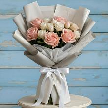 Букет цветов из:  Розы #REPLACE_PRED# Гофицком