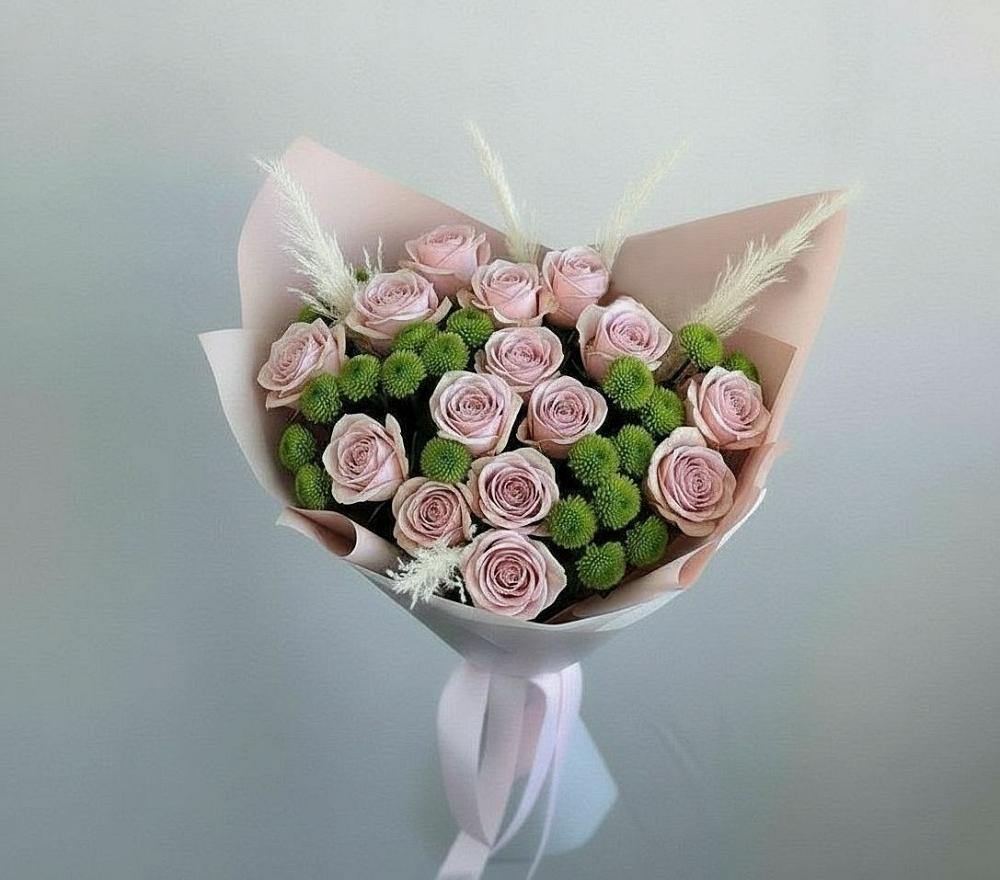 Букет цветов из: Розы и Хризантемы в Гофицком