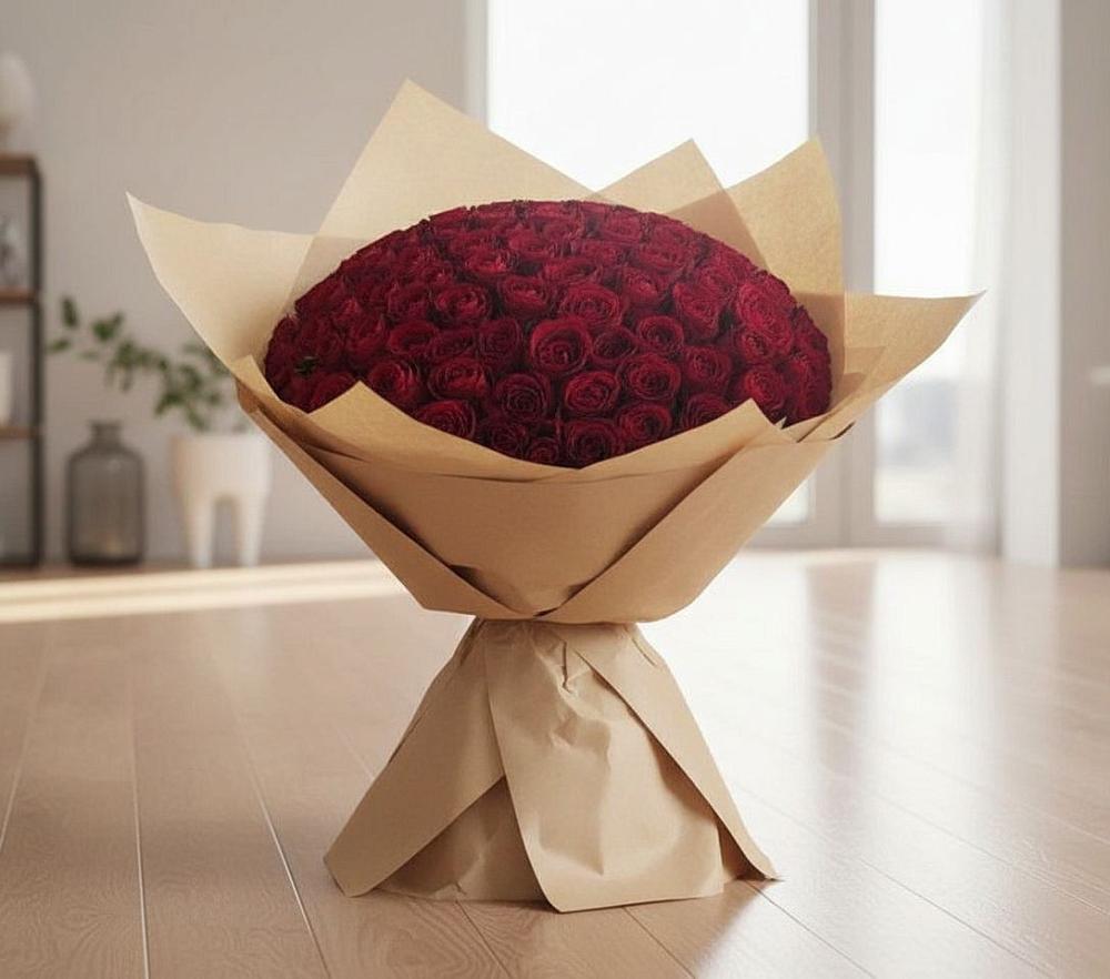 Букет 101 Красная роза в Гофицком