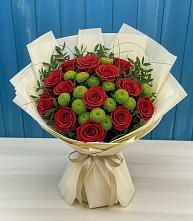 Букет цветов из:  Розы и Хризантемы в Гофицком