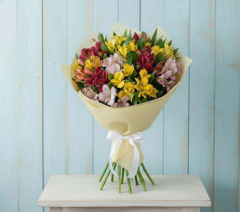 Букет цветов из: Альстромерии в Гофицком