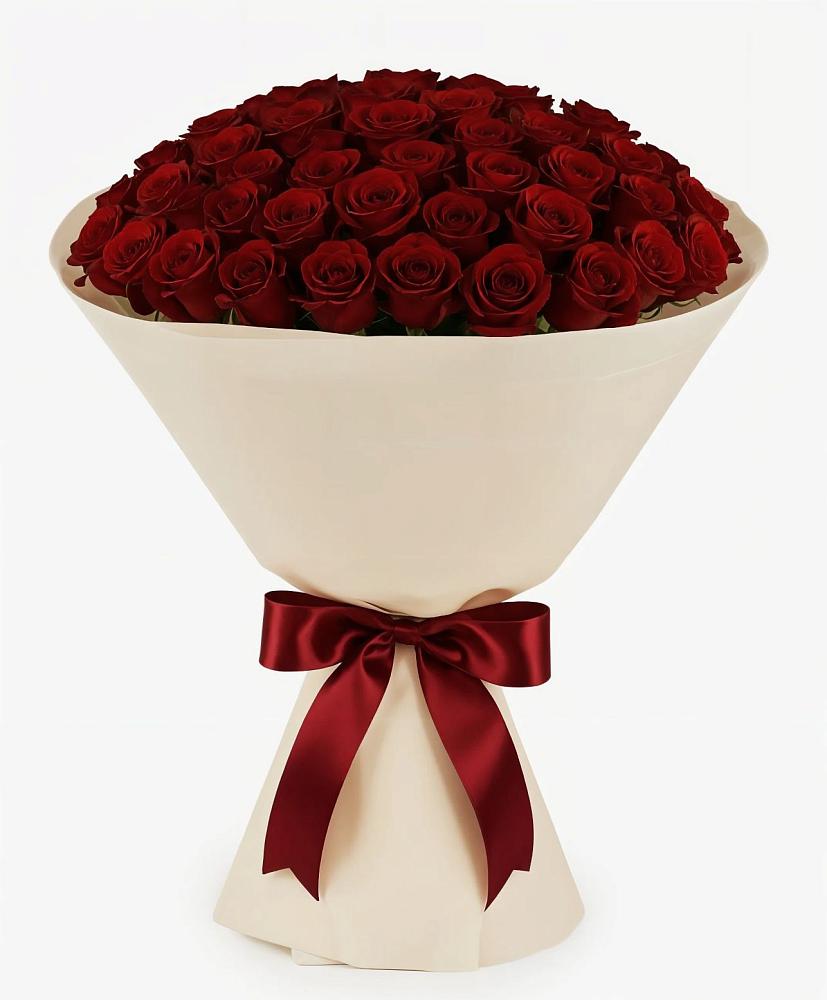 Букет 101 Бордовая роза Блэк Бакарра в Гофицком