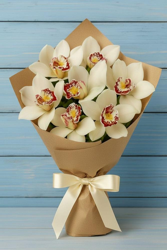 Букет цветов из: Орхидеи и Розы в Гофицком