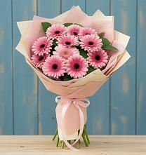 Букет цветов из:  Герберы #REPLACE_PRED# Гофицком